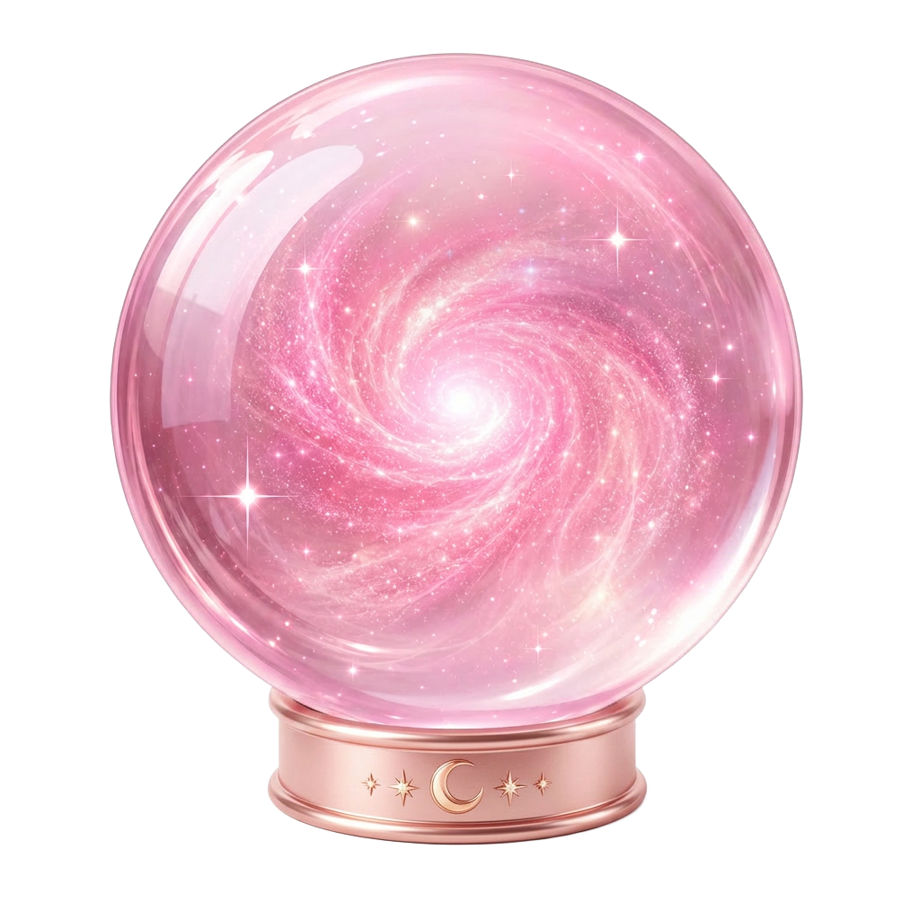 Spill the Tea — a swirling pink galaxy orb